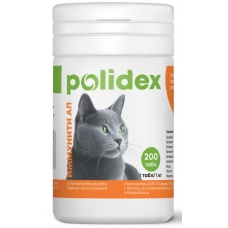 Иммунити Ап Полидэкс (T.E.C. Pharmacephtic) для кошек, уп. 200 таб.
