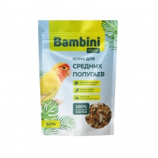 Bambini Pets Корм для средних попугаев, 800 г