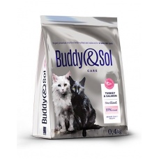 Buddy Sol сухой корм для стерилизованных кошек, индейка и лосось