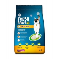 Fresh Paws Active впитывающий наполнитель для кошачьего туалета с активированным углем