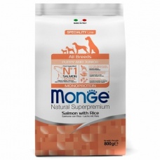 Monge Dog Monoprotein Puppy&Junior корм для щенков всех пород лосось с рисом