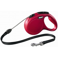 FLEXI New Classic M Cord 8 m Поводок-рулетка, трос, красный, до 20кг