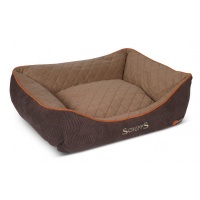 SCRUFFS Лежак с бортиками "Thermal Box Bed", коричневый