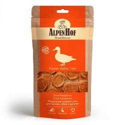 AlpenHof Лакомство Медальоны из утки для мел собак/щенков 50г
