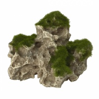 AQUA DELLA Декор для аквариума "Камень со мхом Moss Rock 3", 25x9x17см