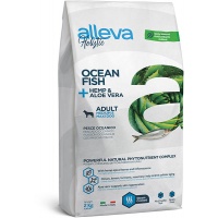 Сухой корм для взрослых собак средних и крупных пород Alleva Holistic Ocean Fish + Hemp & Aloe vera Medium/Maxi