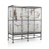 MONTANA Клетка для птиц "Paradiso 150", antik-platinum, 150x65x161см