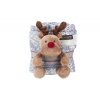 SCRUFFS Одеяло для животных с игрушкой, бело-серое, 110x72,5