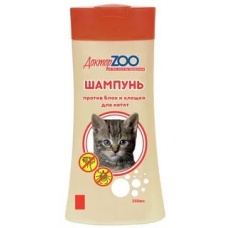 Шампунь"Доктор Зоо"для котят от блох 250мл Желтый