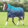 SHIRES TEMPEST Попона прогулочная с капором для лошади "Original", 600D, 200g, голубая молния