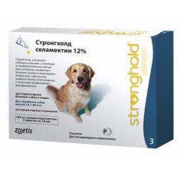 Стронгхолд, 12% 240 мг для собак 20,1-40 кг, 3 пип.