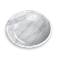TARHONG Миска для животных "Carrara Marble", белый мрамор, 19,7х19,7х6,4см (700мл)