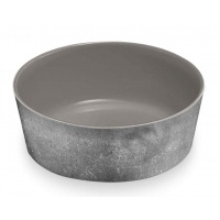 TARHONG Миска для животных "Gallery Pewter", серый камень, 15,3х15,3х5,6см (700мл)