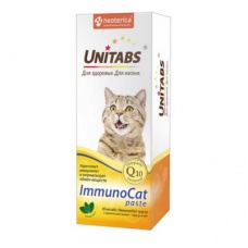ЮНИТАБС Паста витаминно-менеральная ImmunoCat с Q10 для кошек 120мл