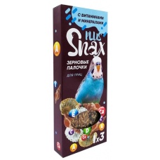 Зерновые палочки для птиц "Snax Plus" с витам. и минер. 3 шт (90г)