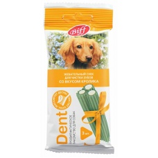 Жевательный снек DENT со вкусом кролика (для средних собак) Титбит (16шт)