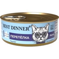 Best Dinner Exclusive Vet Profi Renal консервы для кошек паштет Перепелка