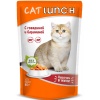 Cat Lunch пауч для кошек кусочки в желе Говядина и Баранина
