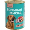 Зоогурман Большая миска консервы для собак Телятина с рубцом