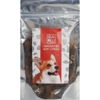 Лакомство для собак ФАРШ Вымя говяжье кусочки, 100гр